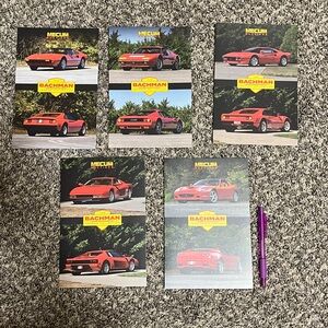 Red Ferrari Collector Cards